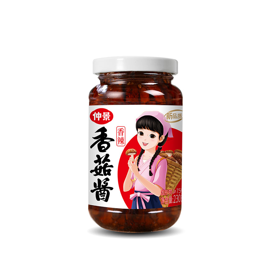 Zhong Jing Mushroom Sauce (Spicy) 230g Zhong Jing Mushroom Sauce (Spicy) 230g